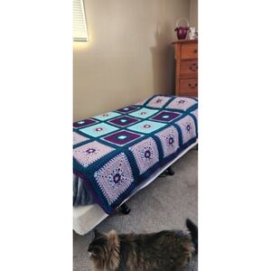 handmade crochet afghan / throw blanket